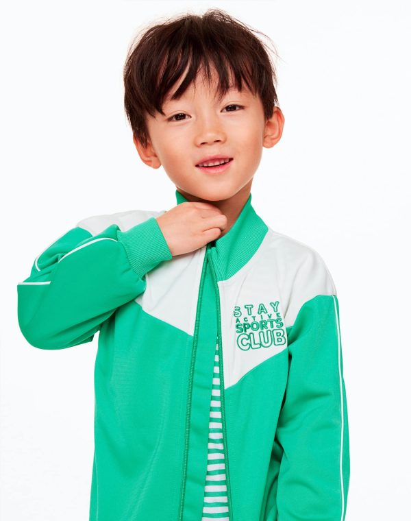 Block coloured track jacket - Image 2